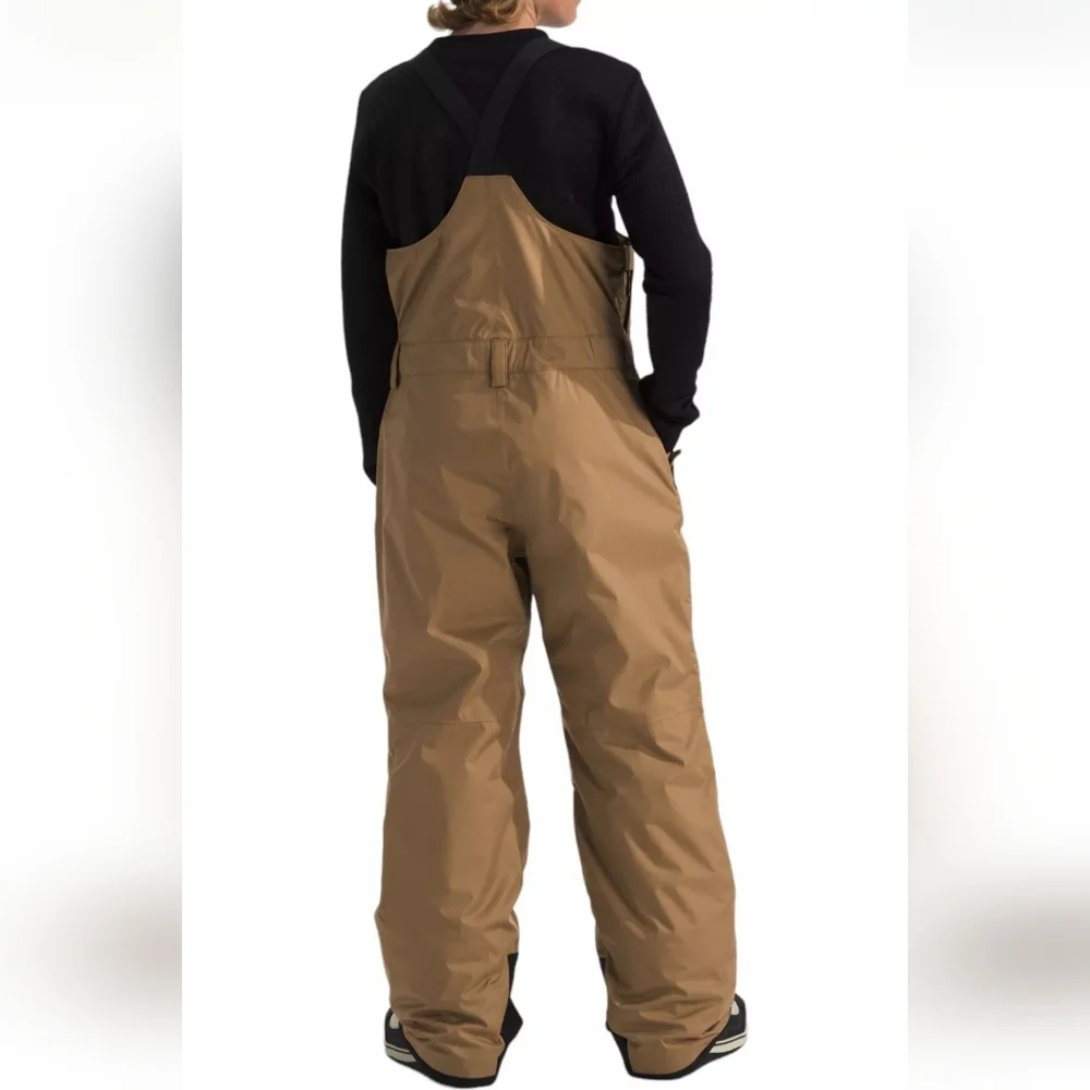 NWT Kids Teen M(10) North Face Brown and Black Snow Bib